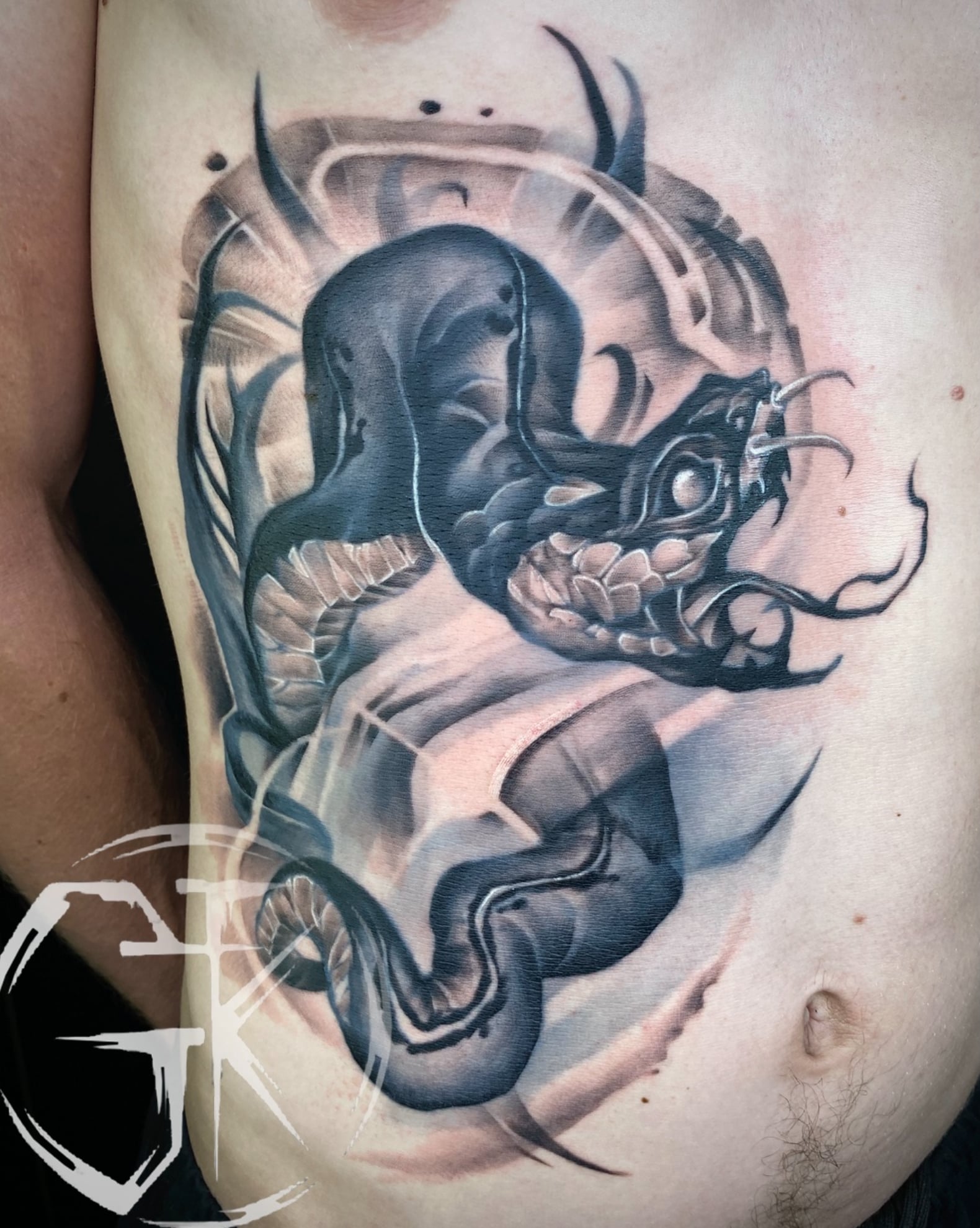 Змея, фото - Тату салон Tattoo hub