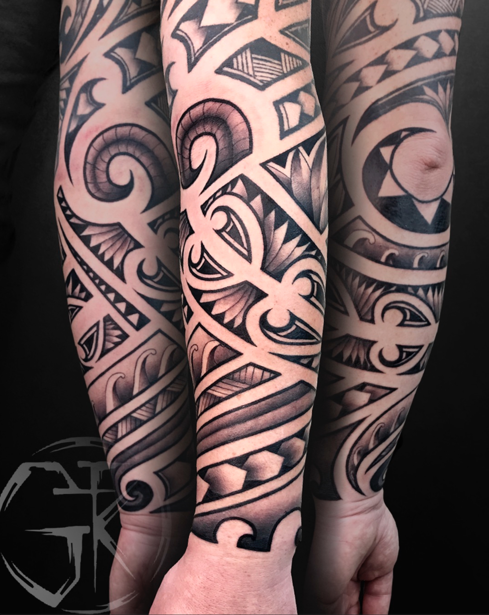 Мужские на руке рукав, фото - Тату салон Tattoo hub
