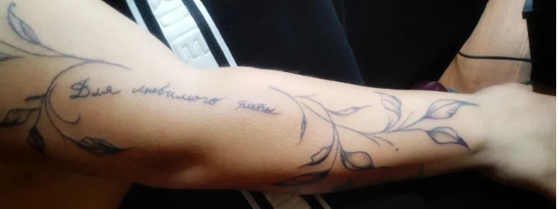 Женские на руке черно-белые, фото - Тату мастер Наталия Дзюбина