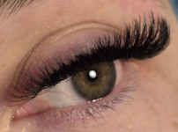Нарощення вій в мокрому ефекті Салон красоты Beauty for you Киев