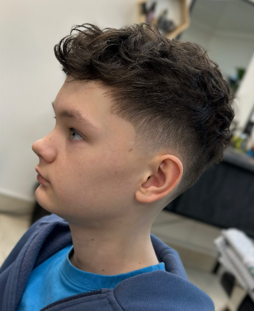 Мужская стрижка для мальчика фейд, фото - Барбершоп Proof Barbershop