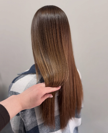 Стрижка на длинные волосы женская укладка, фото - Студия красоты SK Beauty