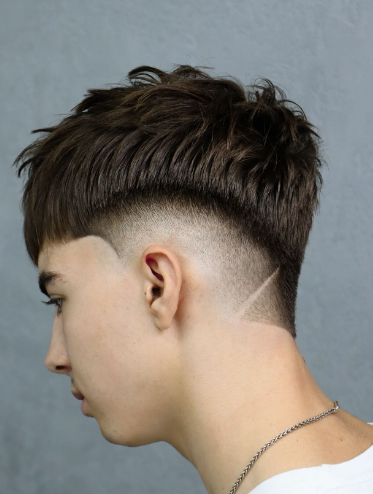 Мужская стрижка кроп фейд, фото - Барбершоп Black Barber Sb