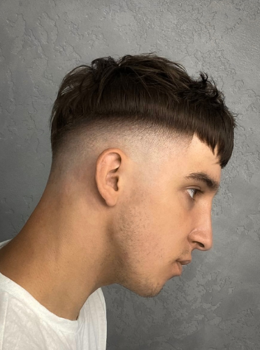 Мужская стрижка кроп фейд, фото - Барбершоп Black Barber Sb