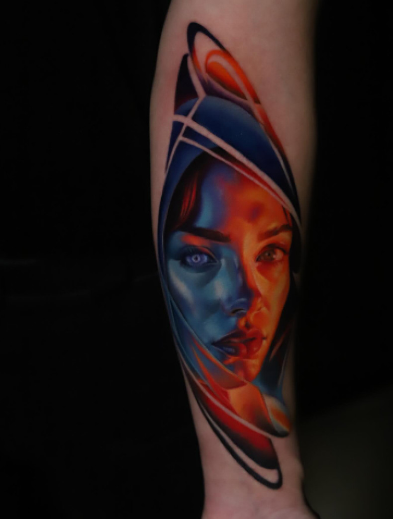 Для хлопців на передпліччі кольорові, фото - Тату салон TATTOO LAMARCH