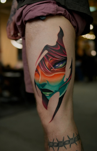 Мужские глаз цветные, фото - Тату салон TATTOO LAMARCH