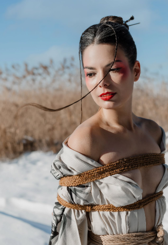 Фотосессия на природе зимняя мистическая, фото - Визажист Снежана Березовская