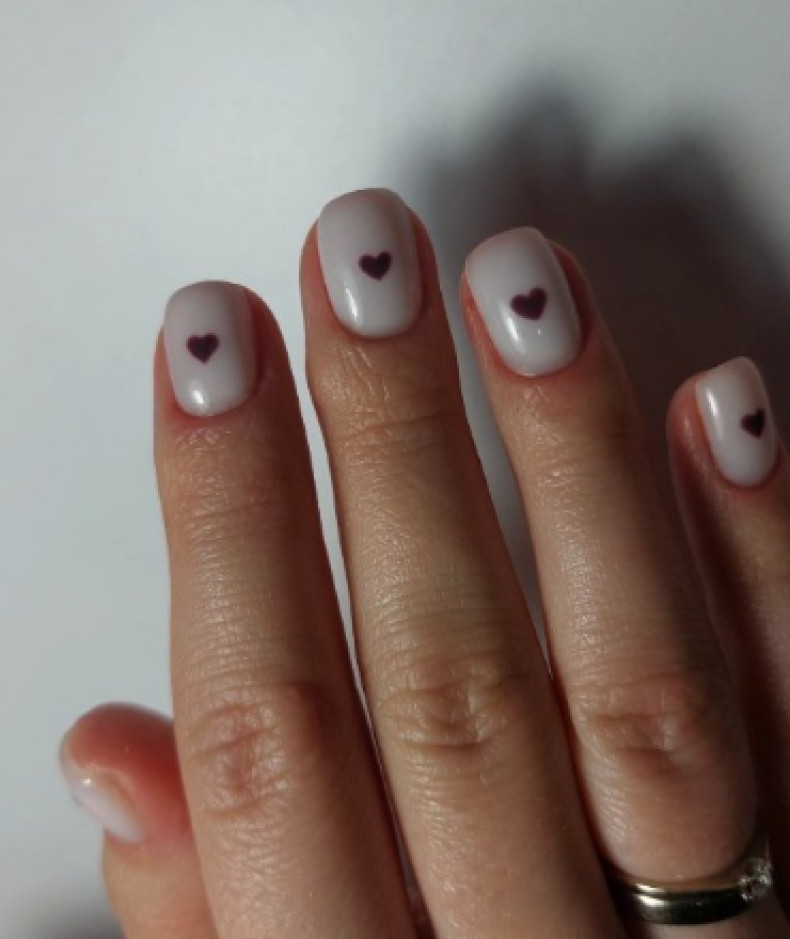 Маникюр на короткие ногти нежный нюдовый, фото - Студия красоты OH NAILS
