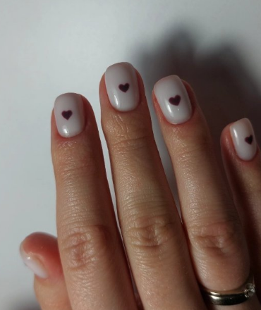 Маникюр на короткие ногти нежный нюдовый, фото - Студия красоты OH NAILS