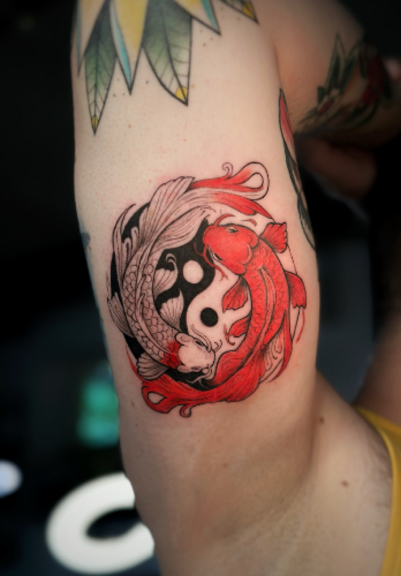 Мужские на руке цветные, фото - Тату салон Smile Tattoo