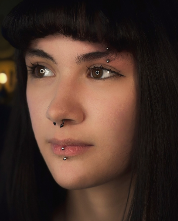 Пирсинг септум брови губ, фото - Тату салон Smile Tattoo