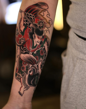 Мужские на предплечье цветные, фото - Тату салон TATTOO LAMARCH