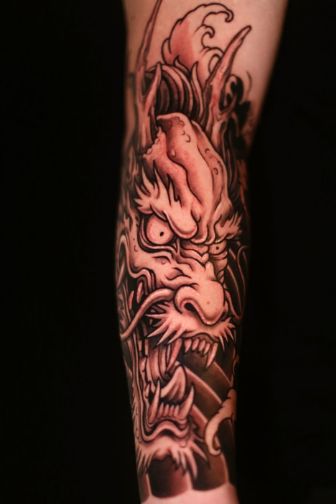Мужские на предплечье рукав, фото - Тату салон TATTOO LAMARCH