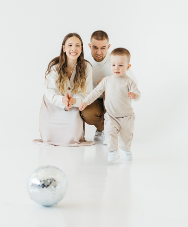 Сімейна фотосесія у студії дитяча, фото - Фотограф Катерина Куликова
