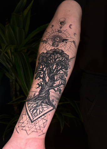 Мужские на предплечье реализм, фото - Тату салон TATTOO LAMARCH