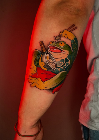 Мужские на предплечье цветные, фото - Тату салон TATTOO LAMARCH
