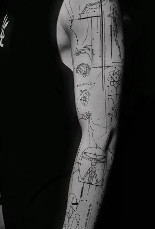 Для хлопців рукав чорно-білі, фото - Тату салон TATTOO LAMARCH