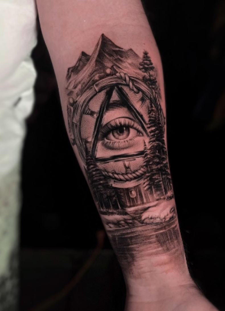 Мужские на предплечье реализм, фото - Тату салон TATTOO LAMARCH