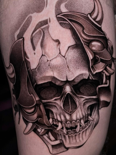 Для хлопців череп реалізм, фото - Тату салон TATTOO LAMARCH