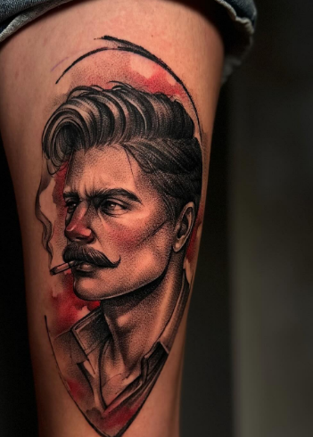 Для хлопців кольорові реалізм, фото - Тату салон TATTOO LAMARCH