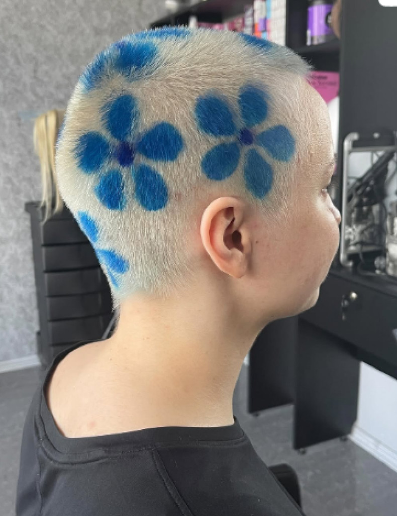 Стрижка на короткие волосы под 0 Рисунок волосах (hair tattoo), фото - Парикмахер Светлана Лещенко
