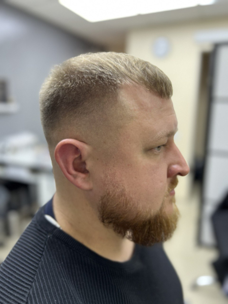 Чоловіча стрижка на коротке волосся фейд, фото - Студія краси OLI'S BEAUTY STUDIO