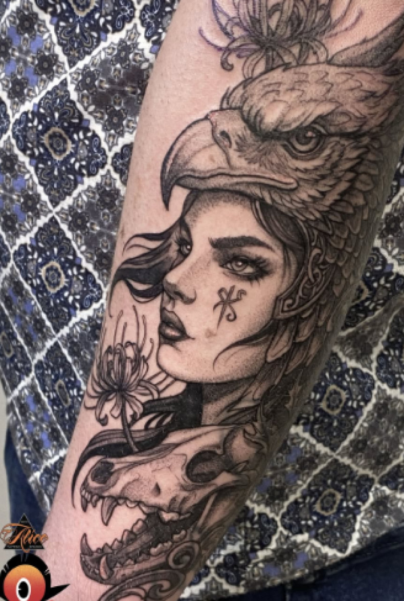 Мужские на руке реализм, фото - Тату салон ALICE tattoo studio