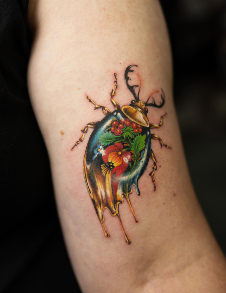 На руке цветные реализм, фото - Тату салон TATTOO LAMARCH