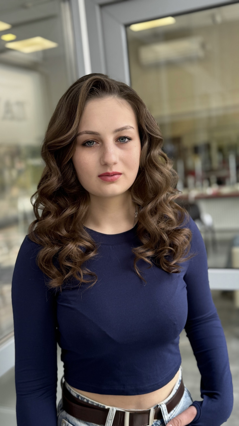 Стрижка на длинные волосы укладка волос локоны, фото - Мужской парикмахер Marina Marchuk