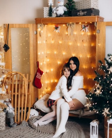 Новорічна фотосесія сімейна у студії, фото - Фотограф Марина Стрижак