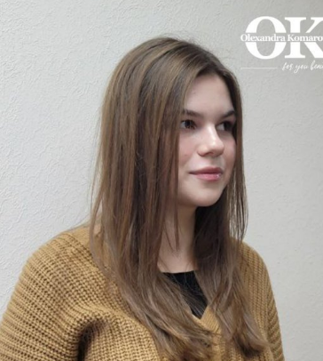 Стрижка на длинные волосы женская удлиненная, фото - Парикмахер Александра Комарова