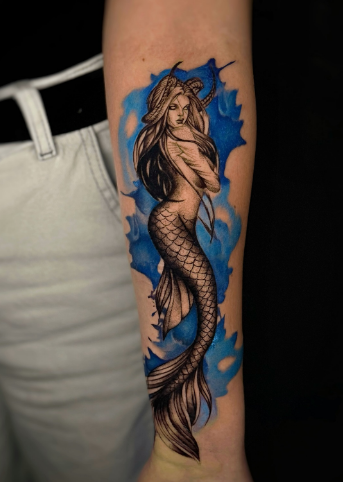 Для хлопців на передпліччі кольорові, фото - Тату салон TATTOO LAMARCH