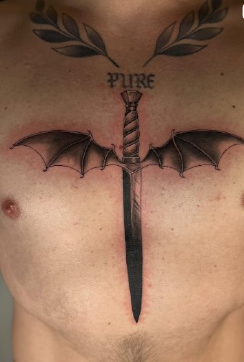 Мужские меч реализм, фото - Тату салон TATTOO LAMARCH