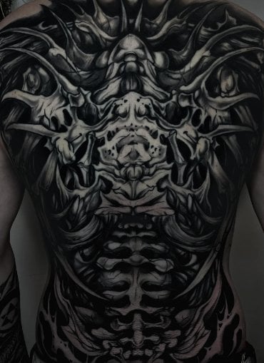 Мужские реализм на спине, фото - Тату салон TATTOO LAMARCH