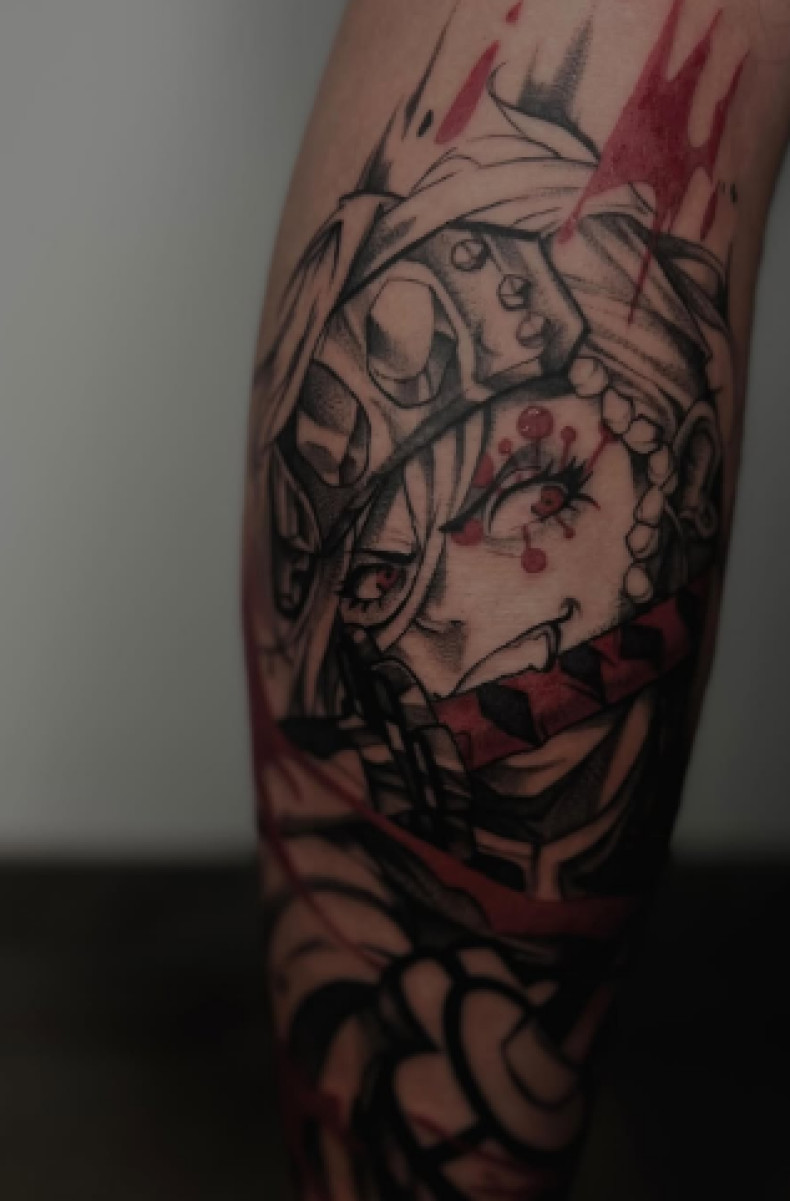 Кольорові графіка black&grey, фото - Тату салон TATTOO LAMARCH
