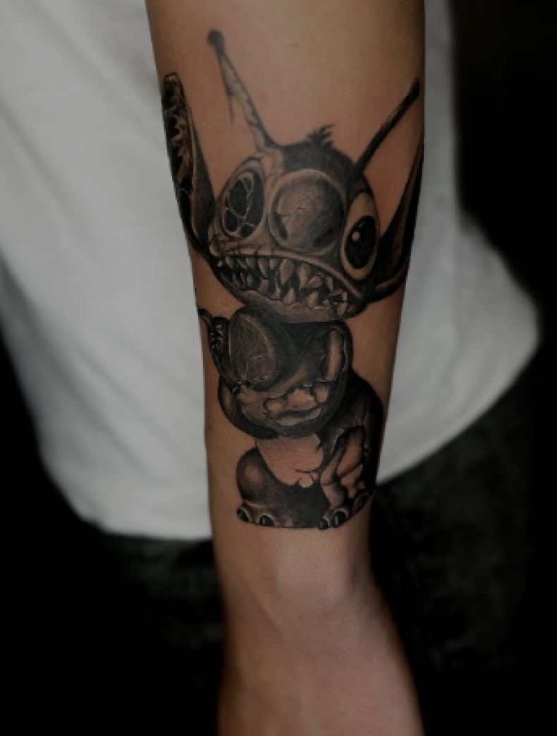 Мультяшные стич, фото - Тату салон TATTOO LAMARCH