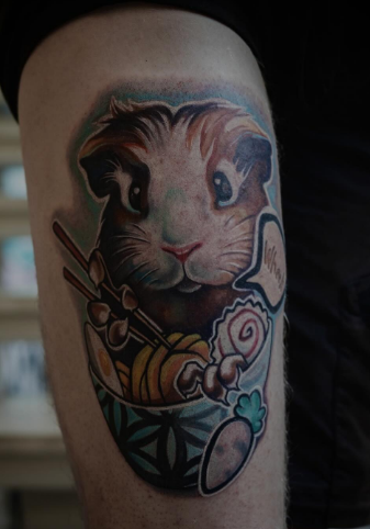 Для хлопців на нозі кольорові, фото - Тату салон TATTOO LAMARCH