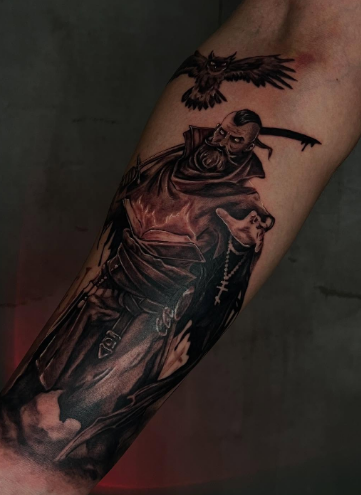 Мужские на предплечье реализм, фото - Тату салон TATTOO LAMARCH
