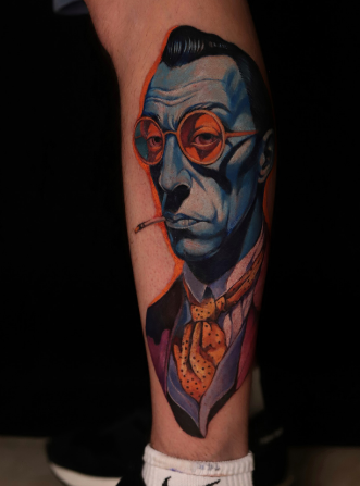 Мужские цветные на икре, фото - Тату салон TATTOO LAMARCH