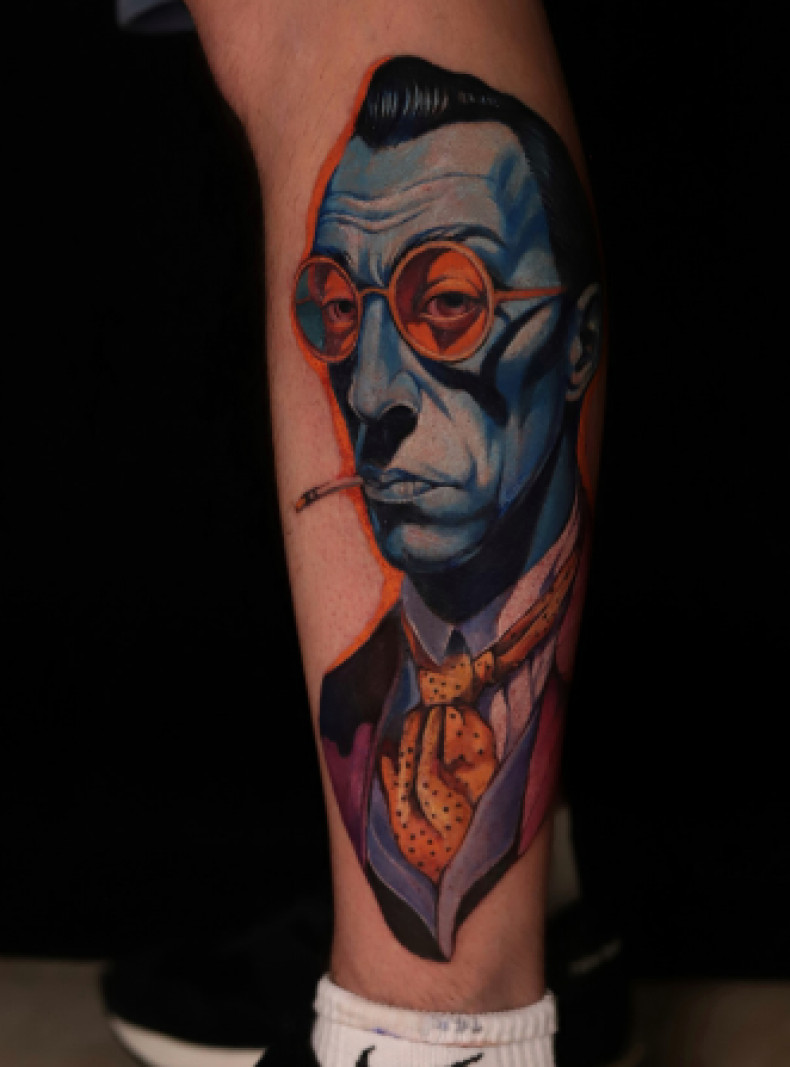 Мужские цветные на икре, фото - Тату салон TATTOO LAMARCH