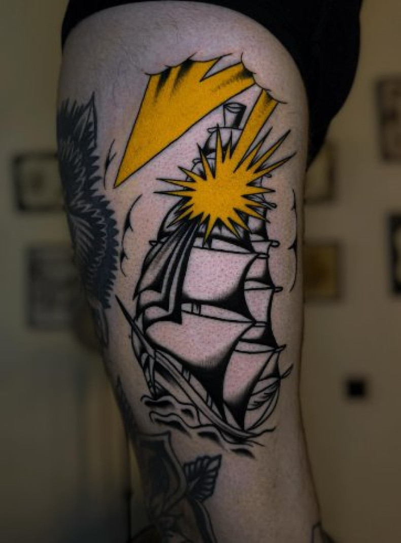 Для хлопців на нозі кольорові, фото - Тату салон TATTOO LAMARCH