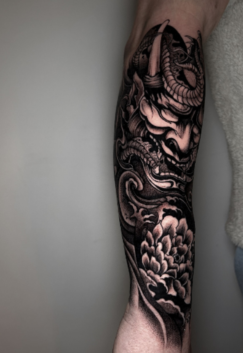 Мужские змея рукав, фото - Тату салон TATTOO LAMARCH