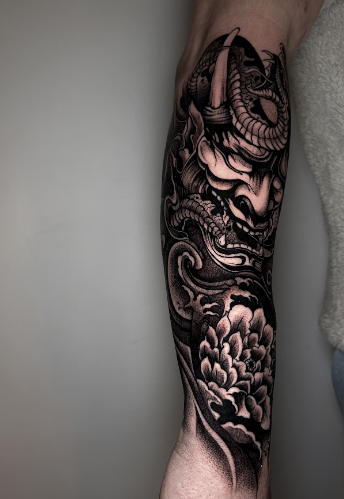 Мужские змея рукав, фото - Тату салон TATTOO LAMARCH