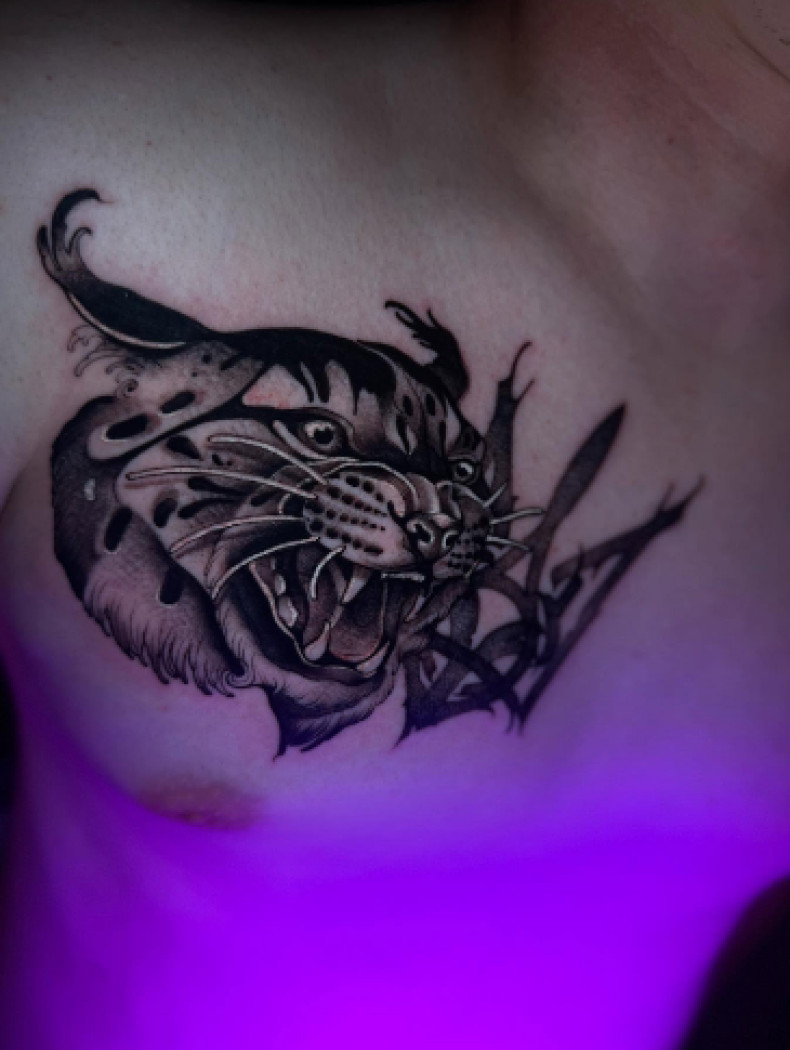 Рысь, фото - Тату салон TATTOO LAMARCH