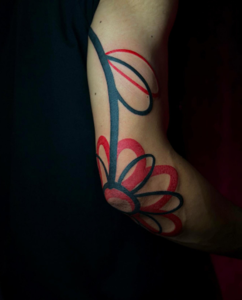 Мужские цветные узор, фото - Тату салон TATTOO LAMARCH