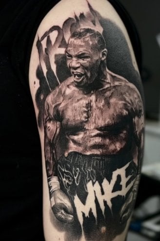 Мужские на плече реализм, фото - Тату салон TATTOO LAMARCH