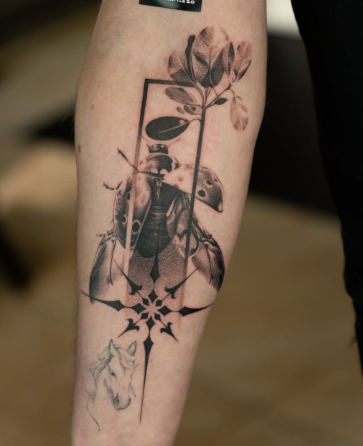 Мужские на предплечье реализм, фото - Тату салон TATTOO LAMARCH