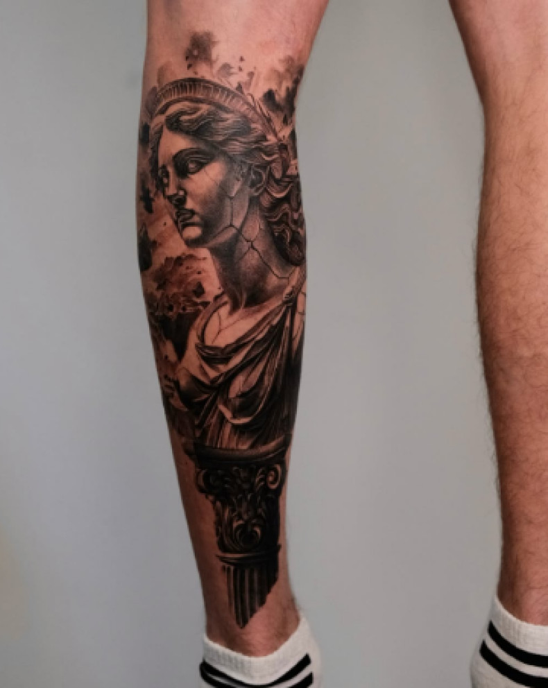 Мужские реализм черно-белые, фото - Тату салон TATTOO LAMARCH