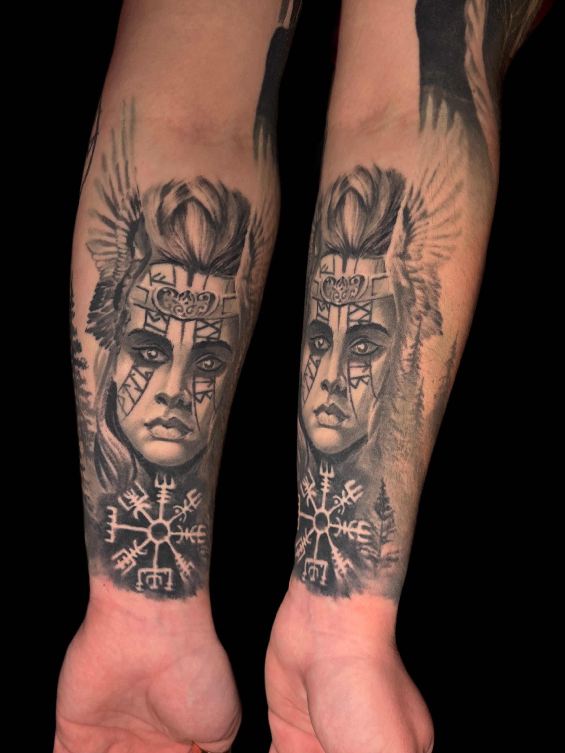 Портрет. Скандинавія, фото - Тату салон Teta Tattoo