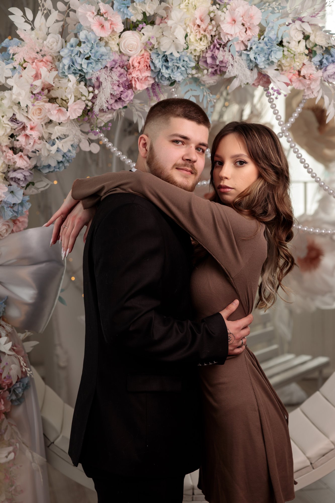 Фотосессия в студии пары стильная, фото - Фотостудия Fotox Studio